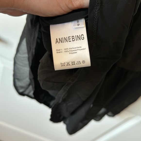 NWT Anine Bing Black Mini Dress - Picture 5 of 5